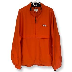 Denver Broncos 1/4 Zip Pullover Jacket Cutter & Buck Men’s XL Orange